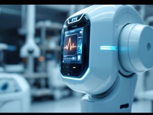 Dispozitiv medical modern într-un mediu clinic.