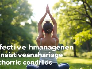 Persoană făcând yoga în natură, atmosfera calmă.