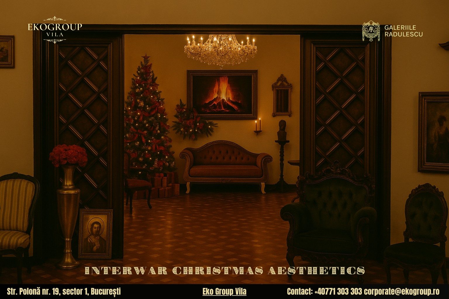 Decoratiuni de Craciun ce Îmbrățișează Farmecul Crăciunului anilor ’30 – O Experiență de Excepție la Eko Group Vila 4 Decoratiuni de Craciun ce Îmbrățișează Farmecul Crăciunului anilor ’30 – O Experiență de Excepție la Eko Group Vila