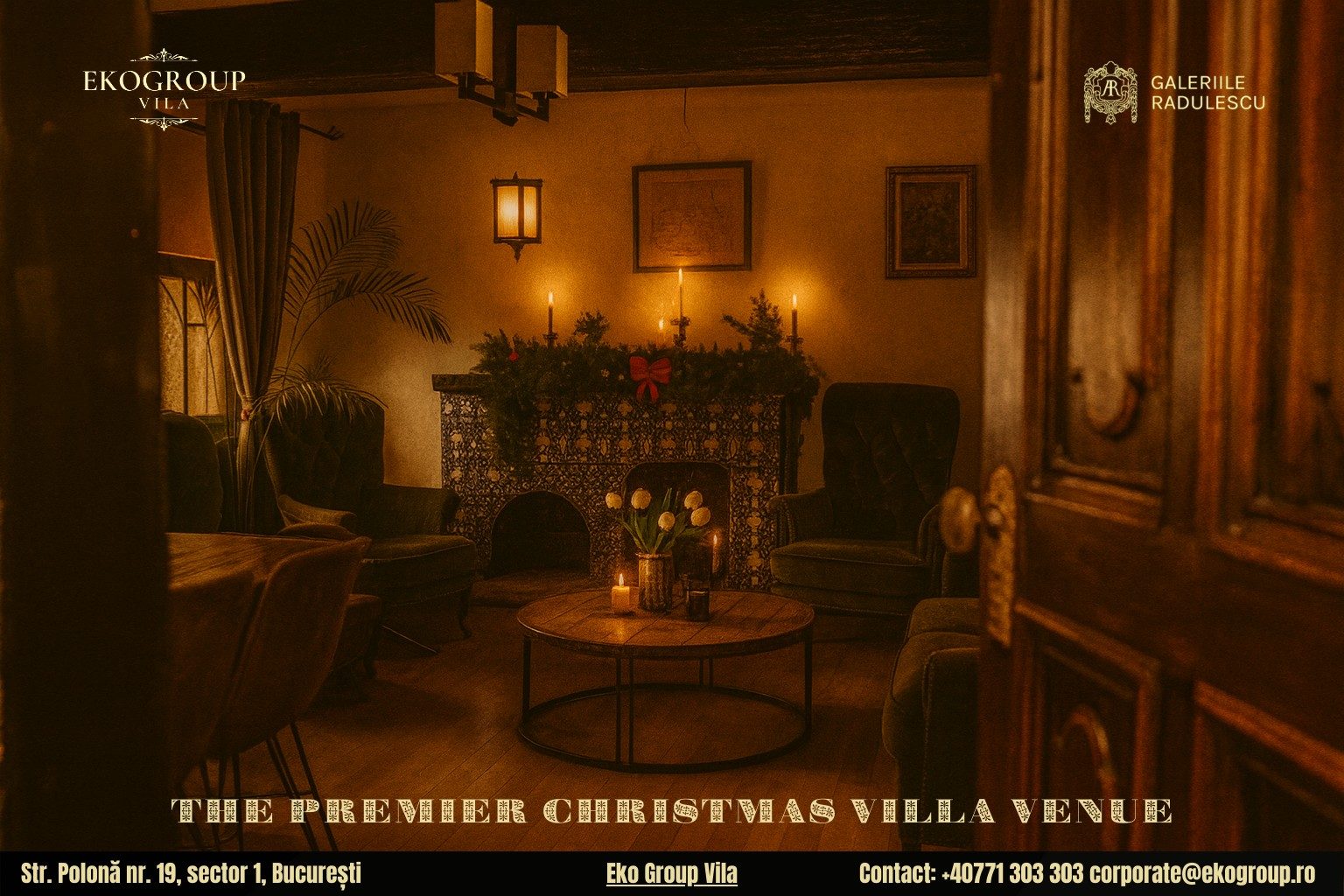 Destinatii de Craciun în București: Eleganța Crăciunului anilor ’30 la Eko Group Vila 3 Destinatii de Craciun în București: Eleganța Crăciunului anilor ’30 la Eko Group Vila