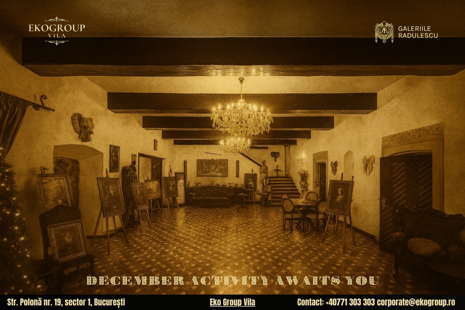 Zile libere decembrie: O călătorie în timp cu Crăciunul anilor ’30 la Eko Group Vila 6 Zile libere decembrie: O călătorie în timp cu Crăciunul anilor ’30 la Eko Group Vila